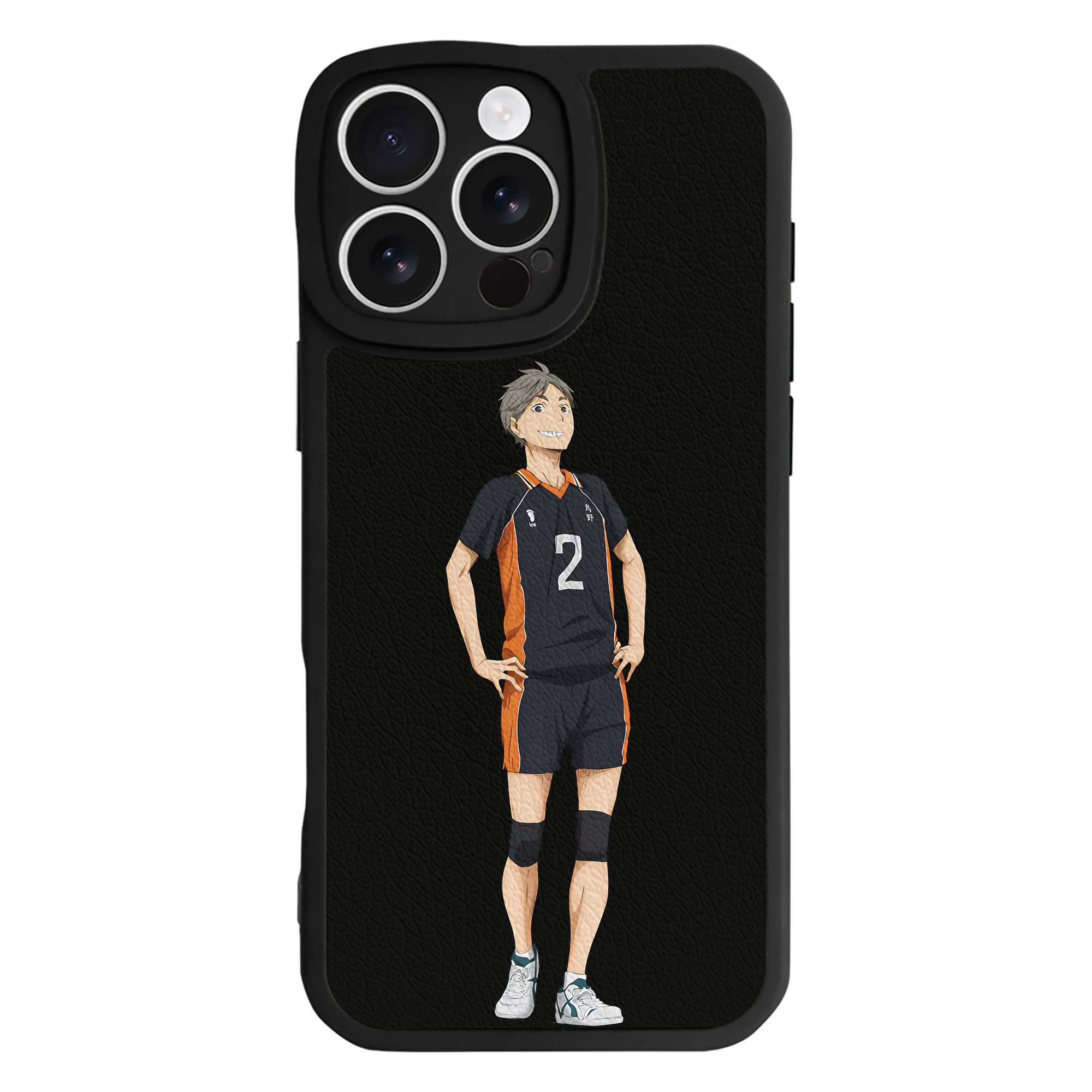 （画像用） ハイキュー!! Haikyu!! 【iPhone 16シリーズ対応】シリコンスマホケース（レザー調） 材質：シリコン